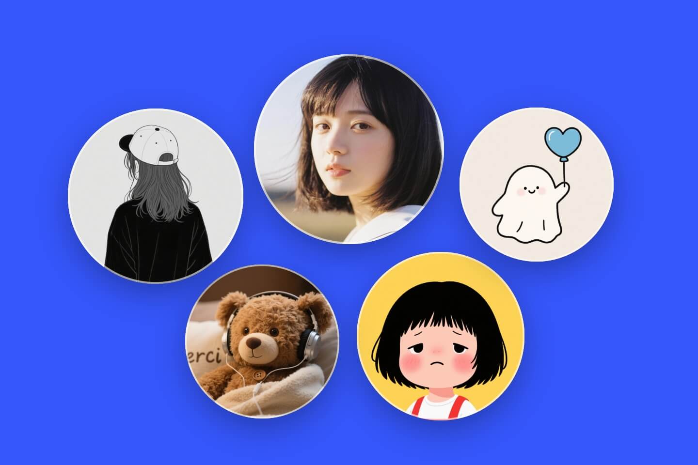 大人可愛い丸型画像や韓国風イラストの作り方
