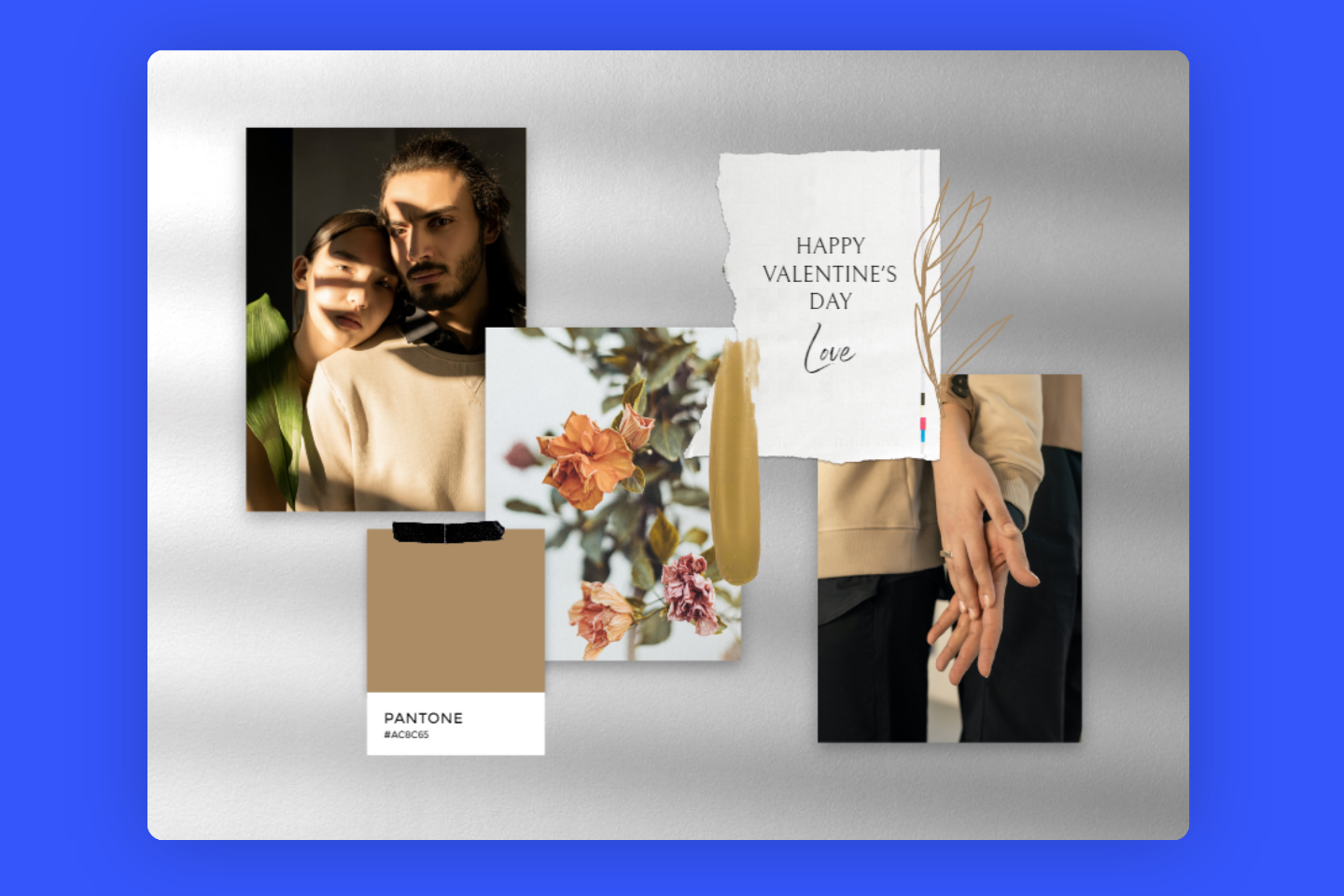 Make a vision board collage with fotor