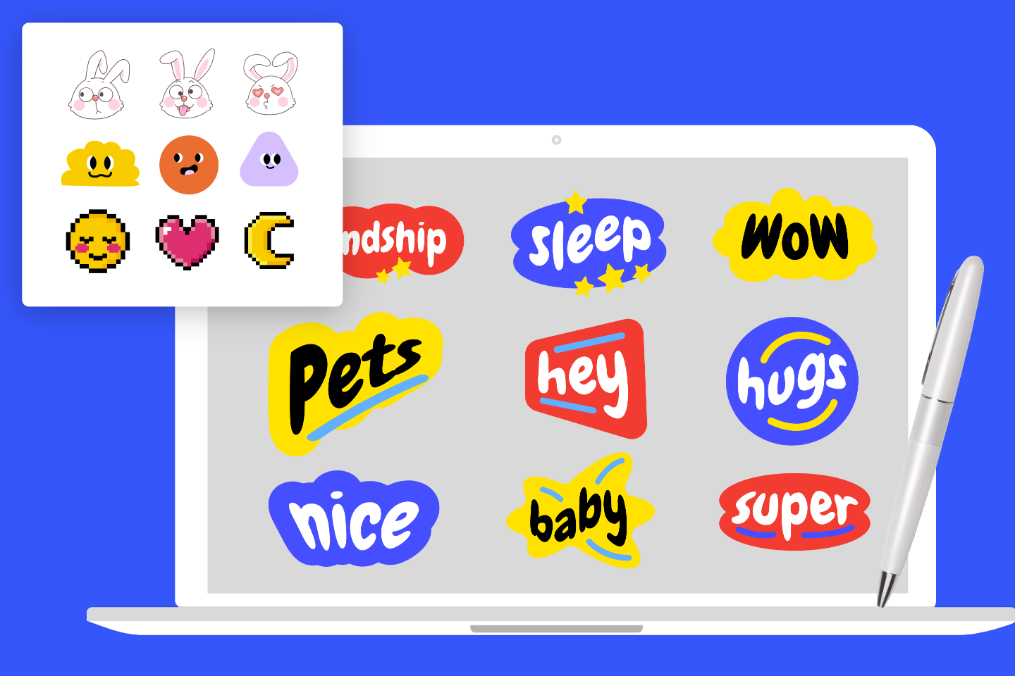 a wide variety of stickers made in fotor