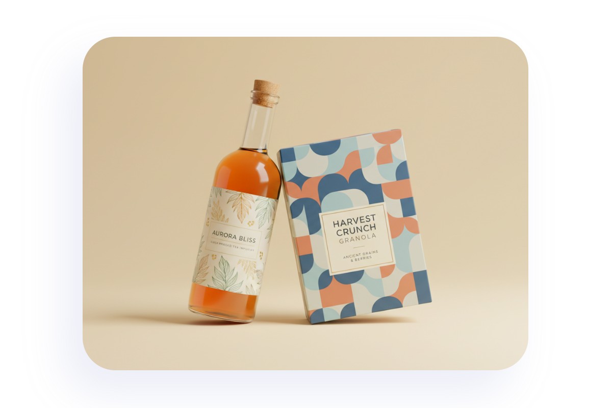 AI food and beverage packaging design