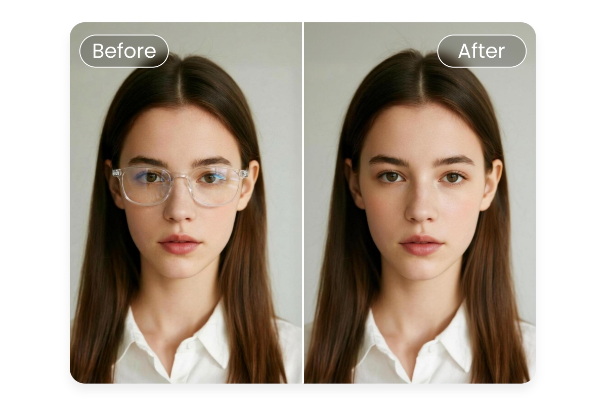 Retirer les lunettes pour améliorer le test de beauté IA