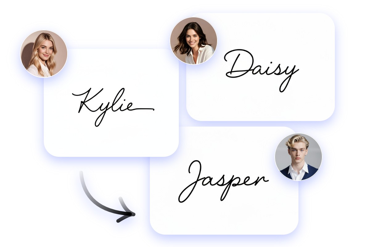 AI signature maker supports batch signature generation
