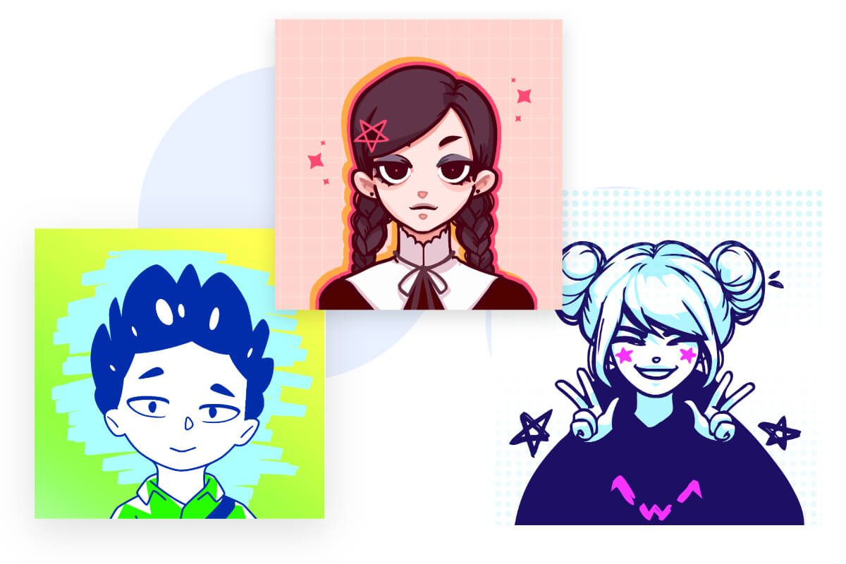 Anime avatars on Fotors avatar maker