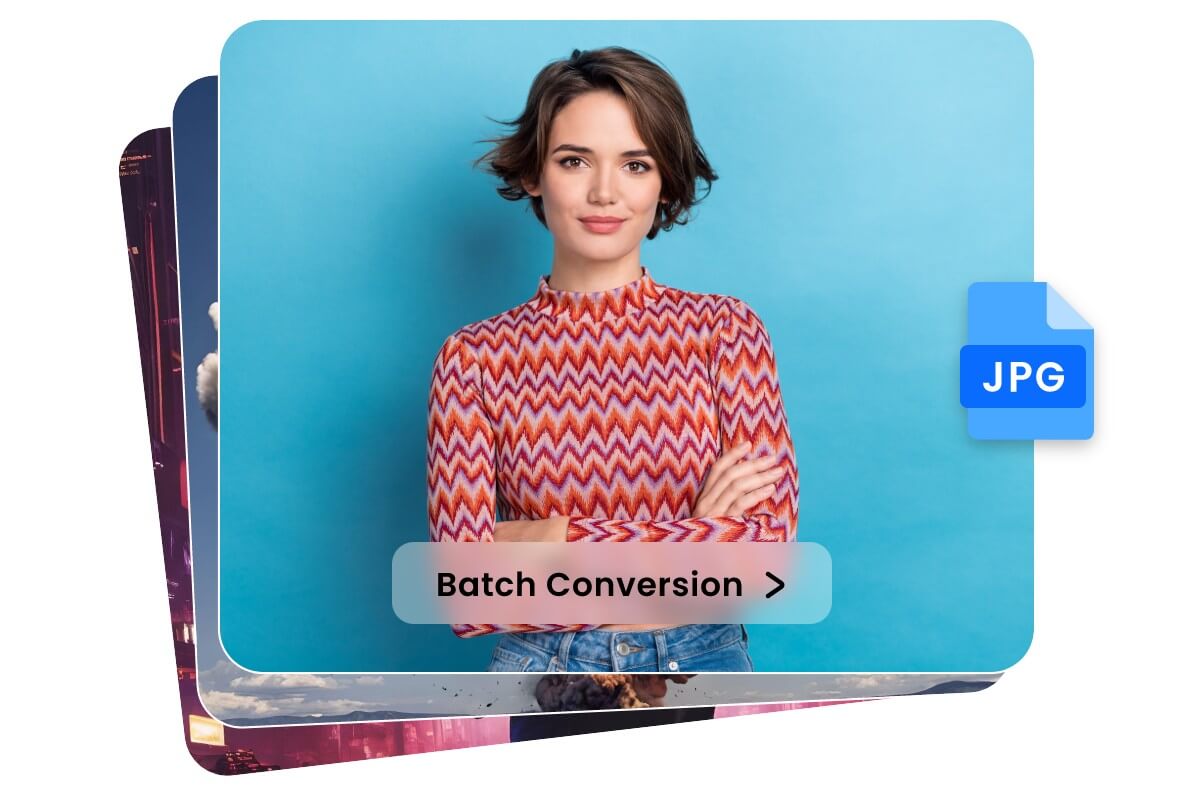 Batch convert images to JPG in 1 click