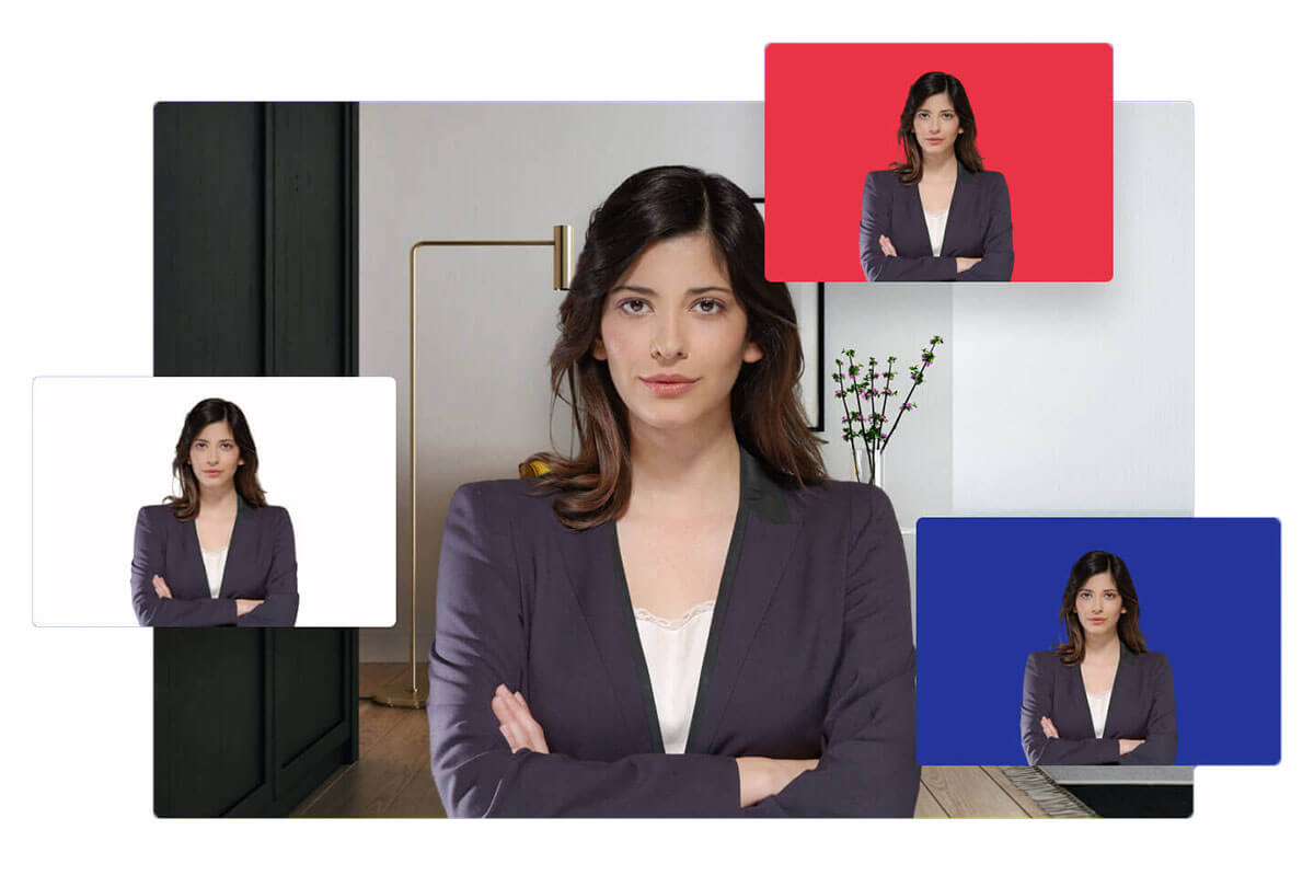Ubah background foto menjadi background merah dan background biru menggunakan Fotor