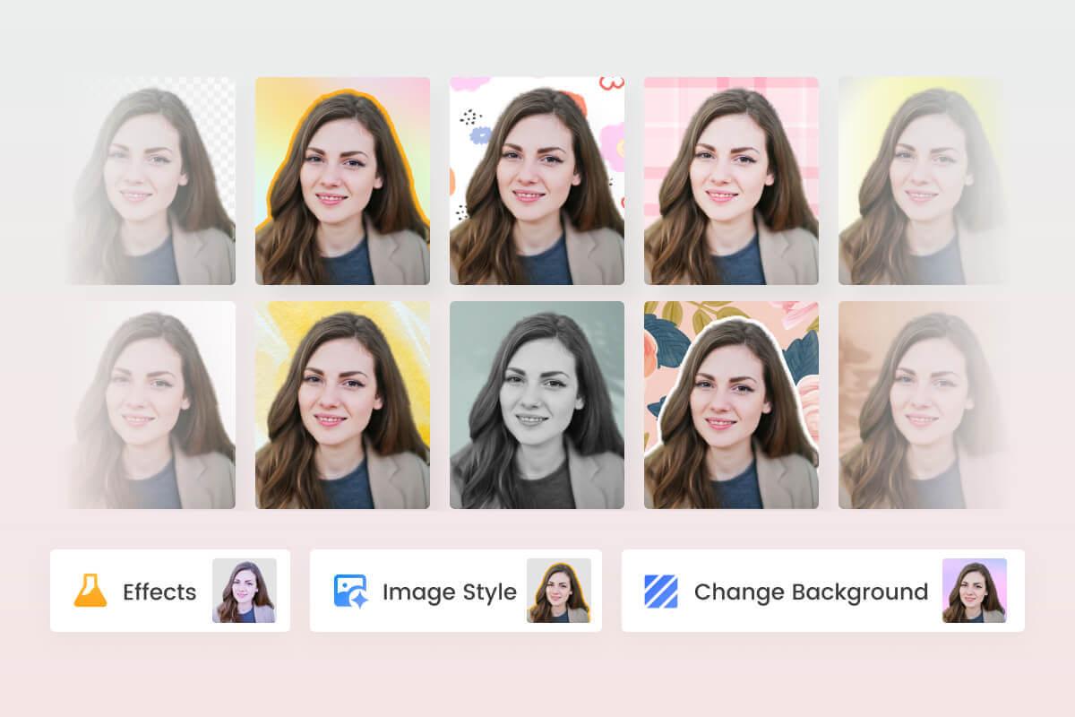 Change profile picture backgrounds automatically using Fotors PFP creator jpg