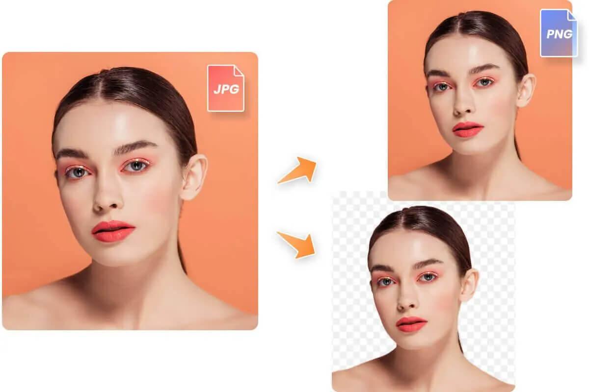 Convertir JPG a PNG con Fotor