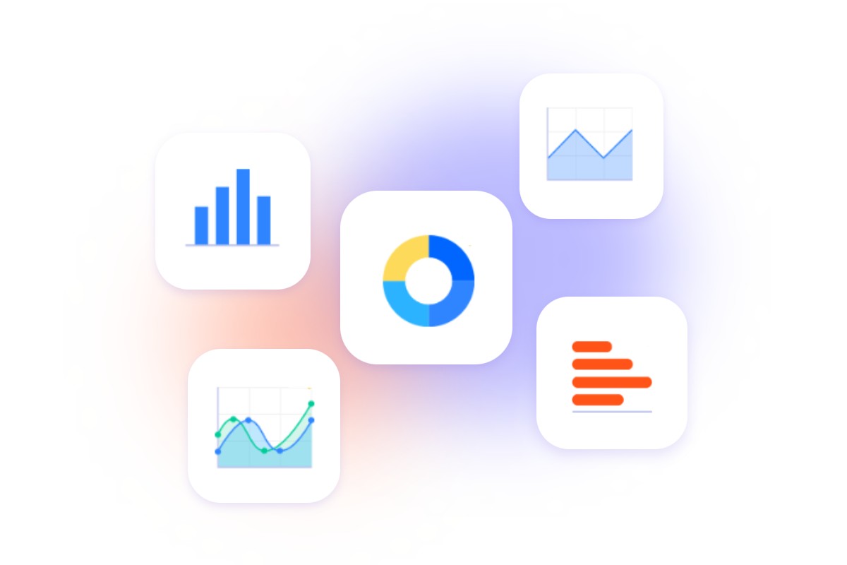 Create charts, diagrams, graphs and tables to visualize data with Fotor AI PPT maker