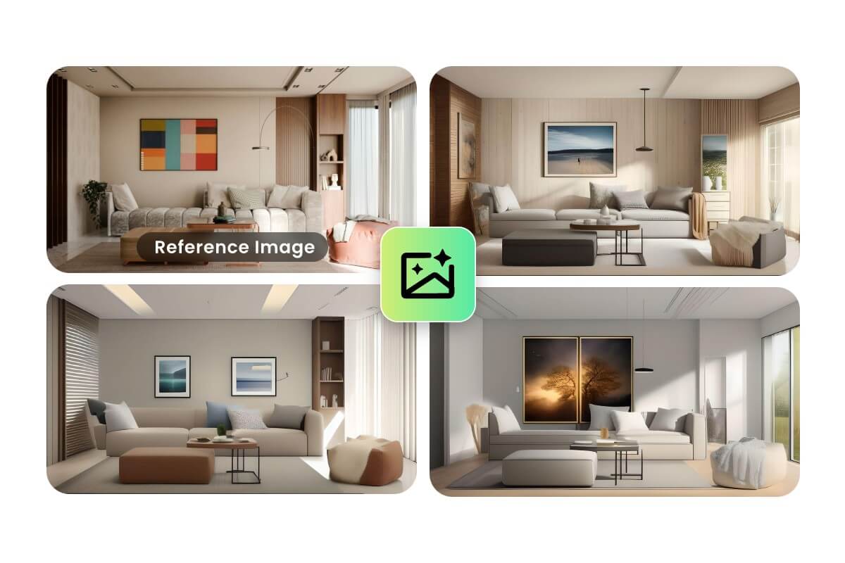 Générer automatiquement plusieurs variantes d’une image avec le créateur d’image IA de Fotor