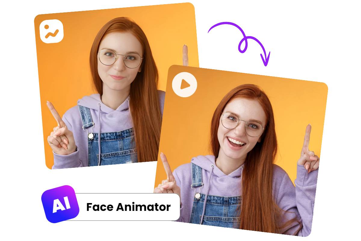 Create realistic AI face animation using Fotor