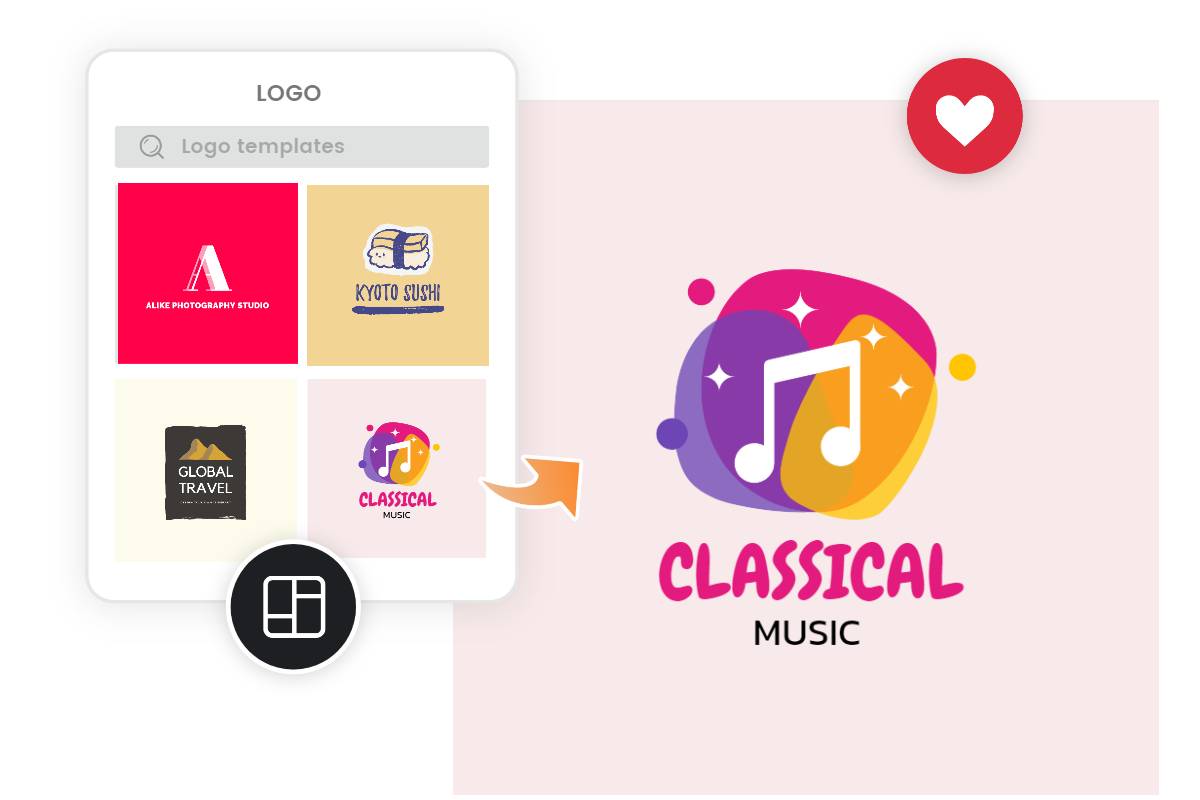 Customizable logo templates for every business