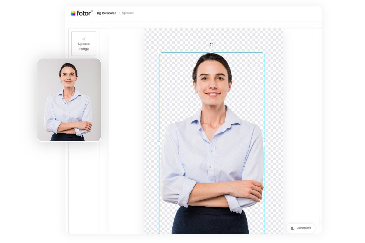 remove background from image in fotor cut out image tool