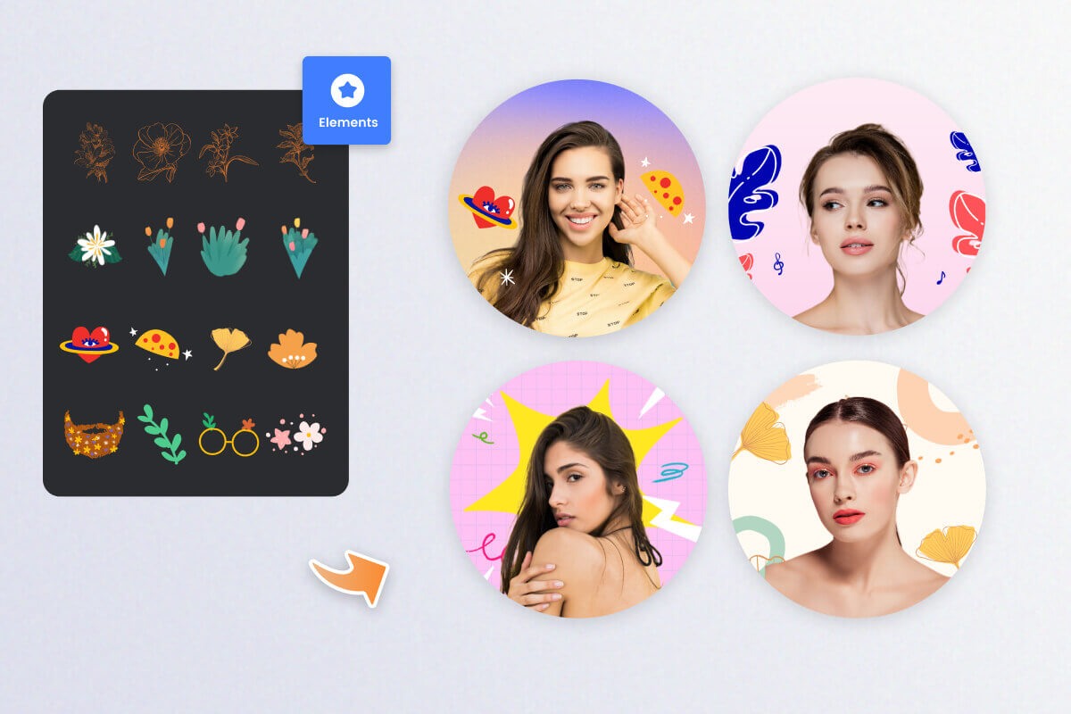 Decorate profile pictures easily using Fotors PFP maker
