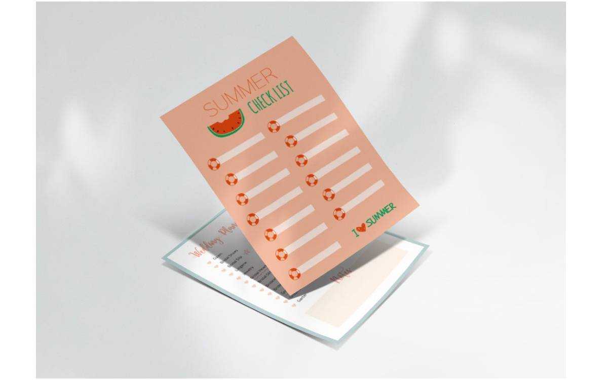 Download your designed checklist in high resolution for print