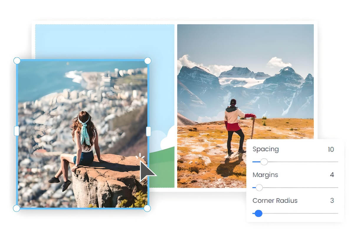 Easily put two photos side by side with Fotor's free online side by side photo maker