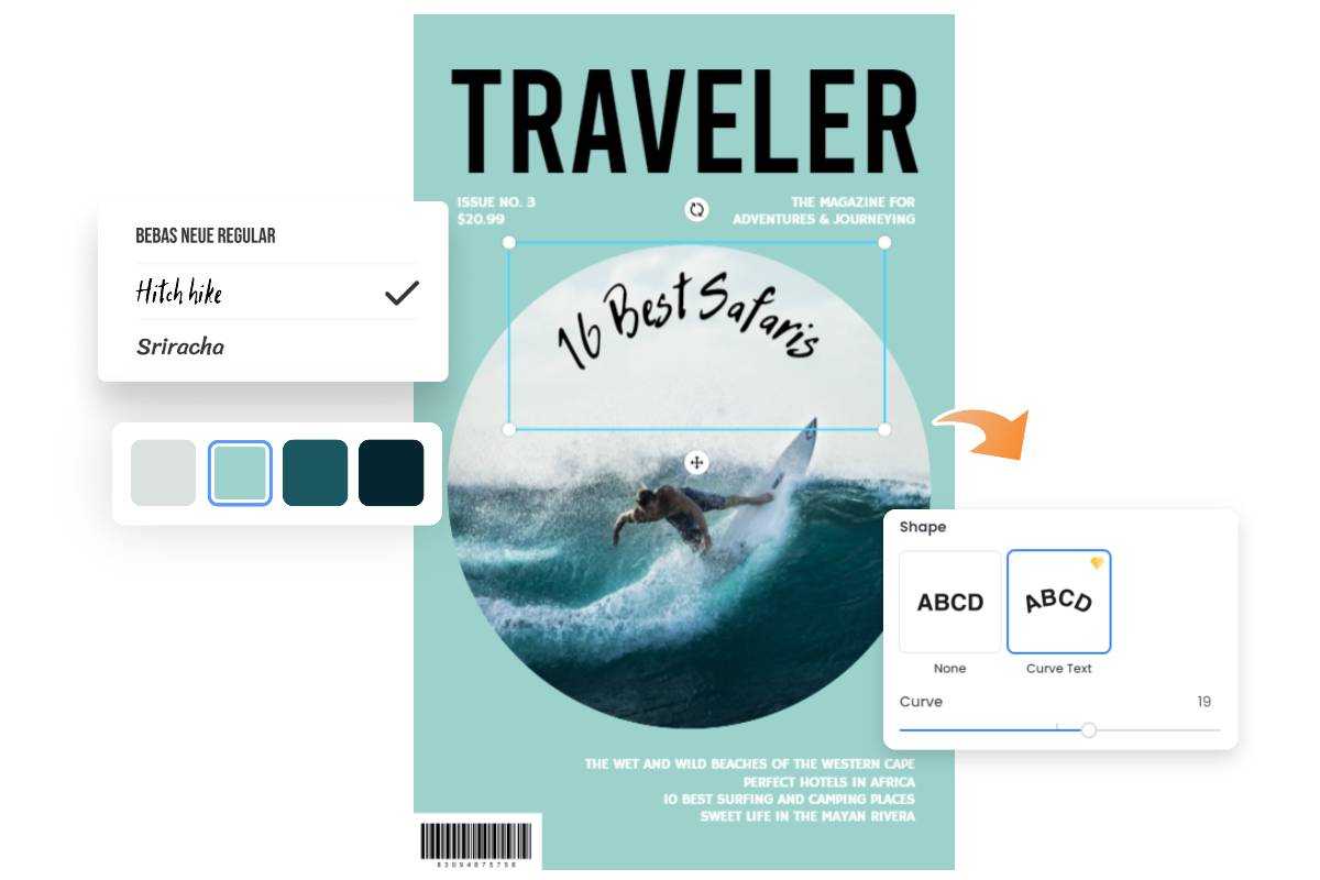 Edit book cover templates to make a custom book cover design using Fotor's book cover creator