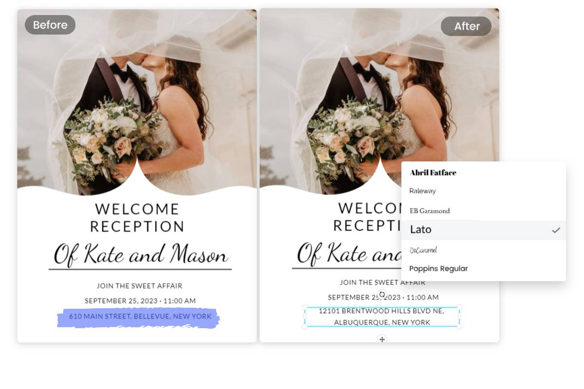 Edit text in image with same font using Fotor's free online image text editing tool