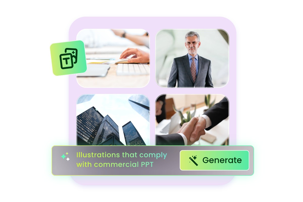 Enhance PPT design with custom AI generated images
