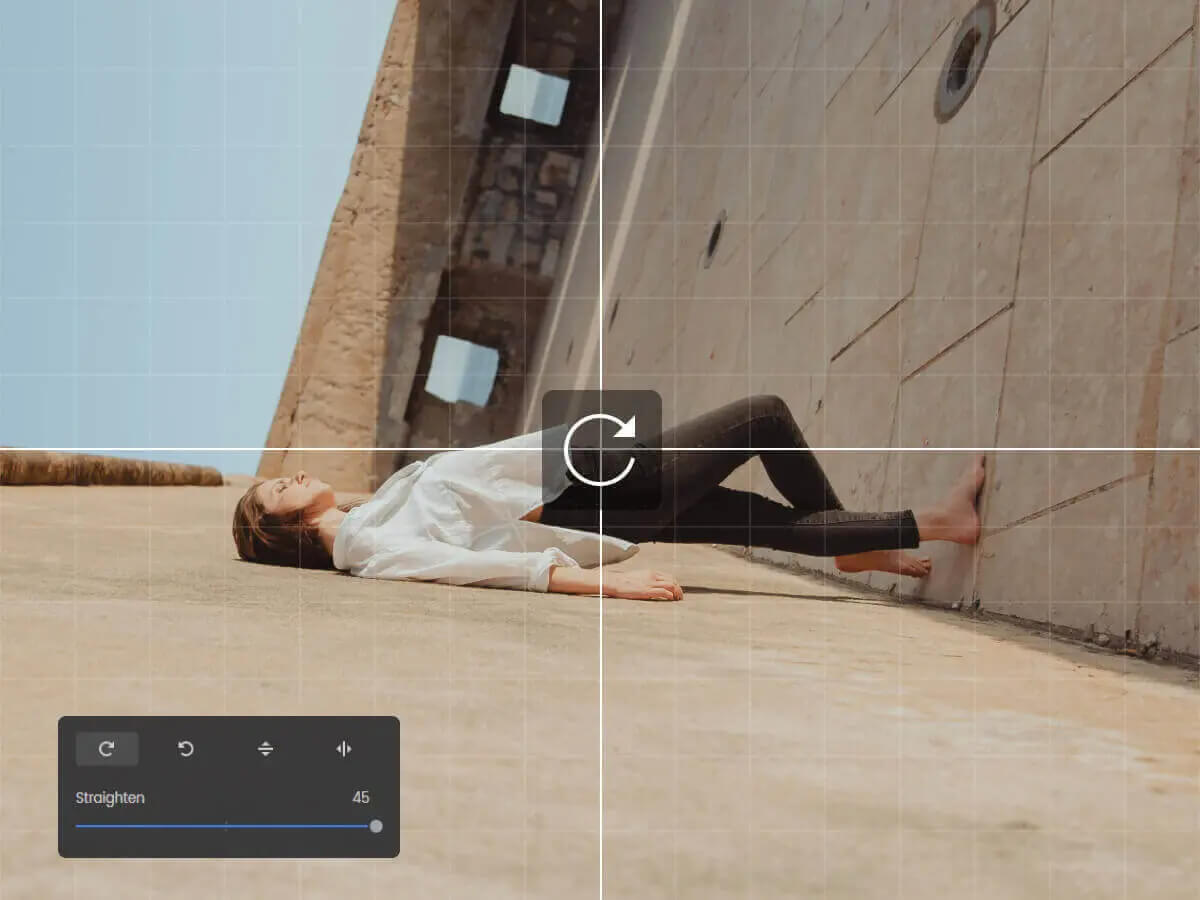 Spiegeln und drehen Sie ein Foto mit dem Bild-Spiegel-Tool von Fotor