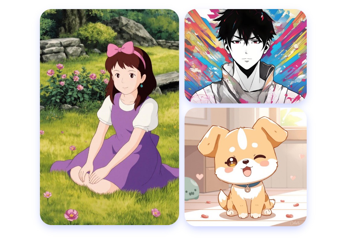 Exemples du générateur de personnage de cartoon IA de Fotor