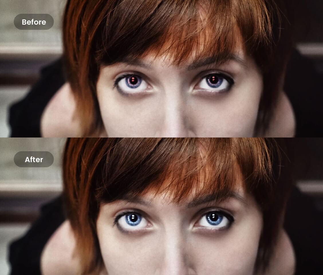 Ferramenta de remoção de olhos vermelhos gratuita do Fotor