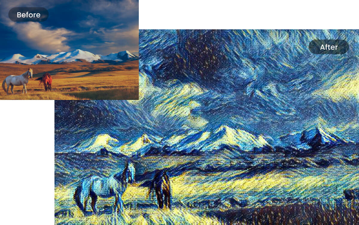 Fotor Go Art Efecto Van Gogh