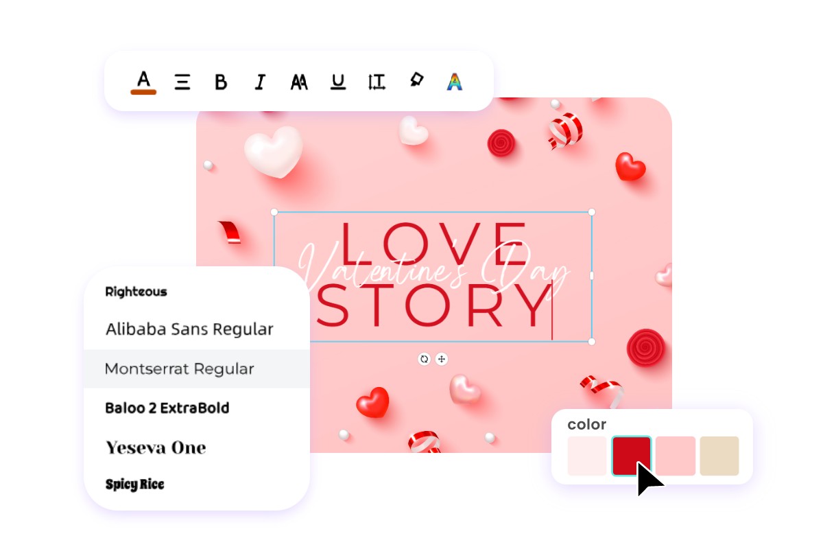 Fotor custom card maker for text images colors and more