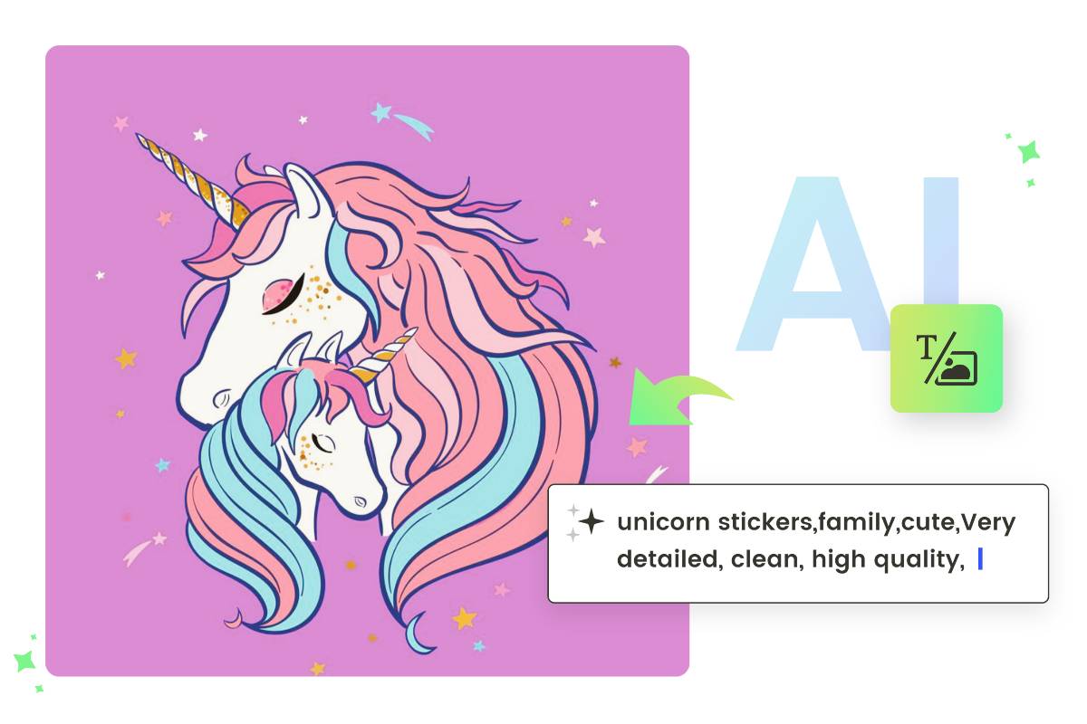 Generate clipart from text with Fotor AI clipart maker