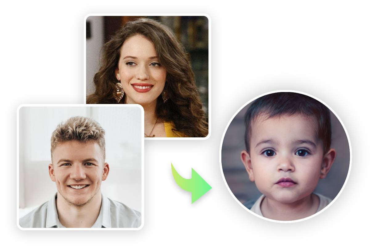 Gerar futuro bebê de celebridade masculina e feminina