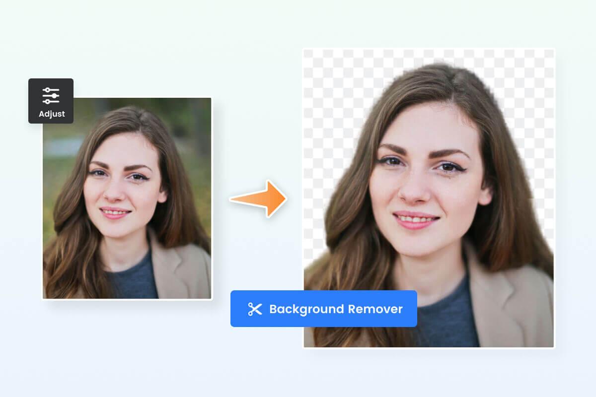 Instantly remove background from profile pictures using Fotors PFP maker