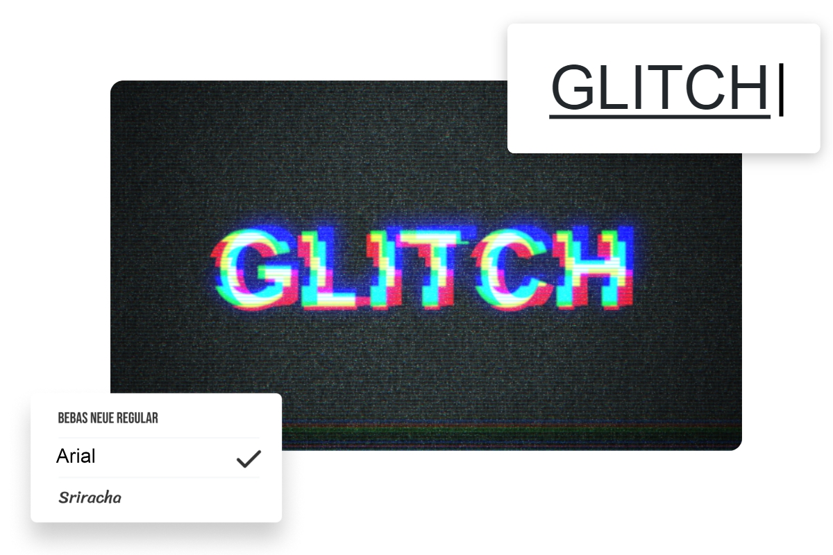 Créer des textes glitch avec l'effet glitch de Fotor