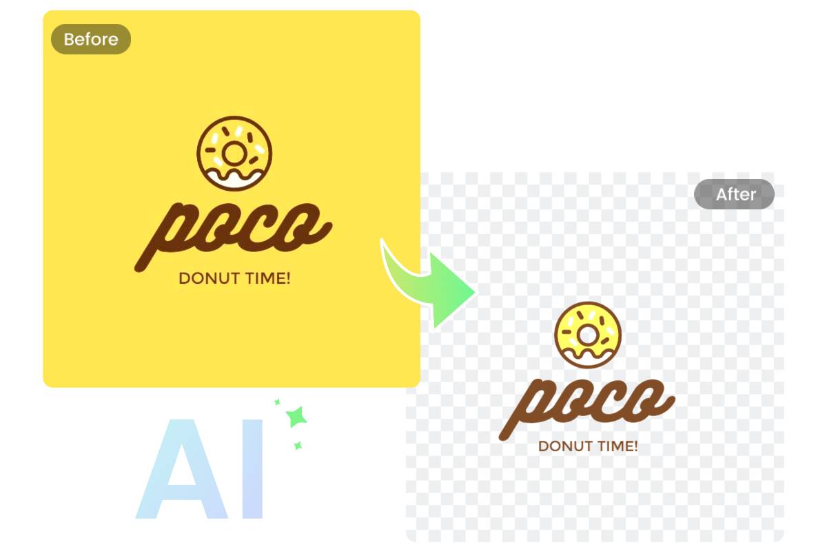 ワンクリックでロゴ背景透過を実現する