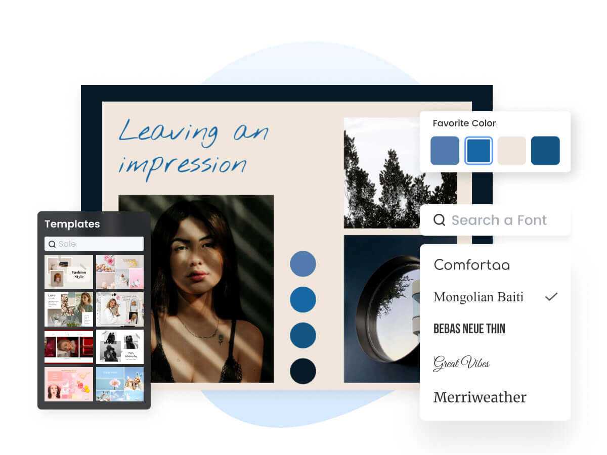 Sjabloon voor moodboard
