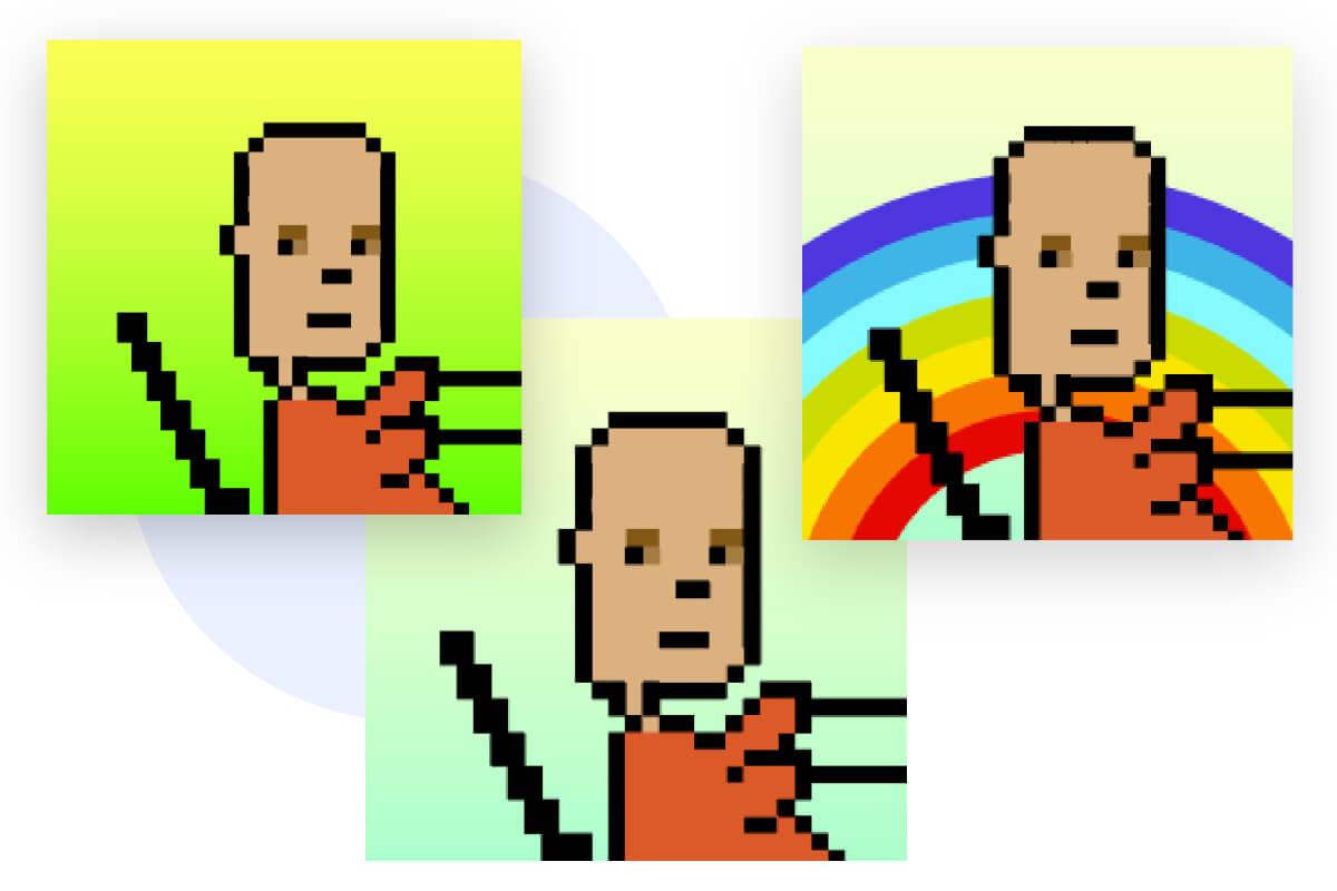 NFT avatars made via Fotors avatar maker