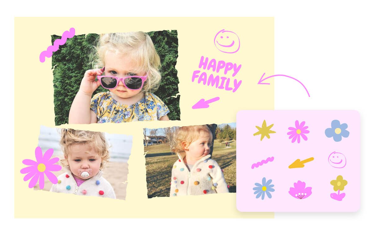 Put stickers on photos quickly and easily with Fotor