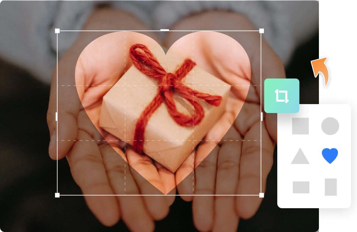 Crop images into custom shapes using Fotor
