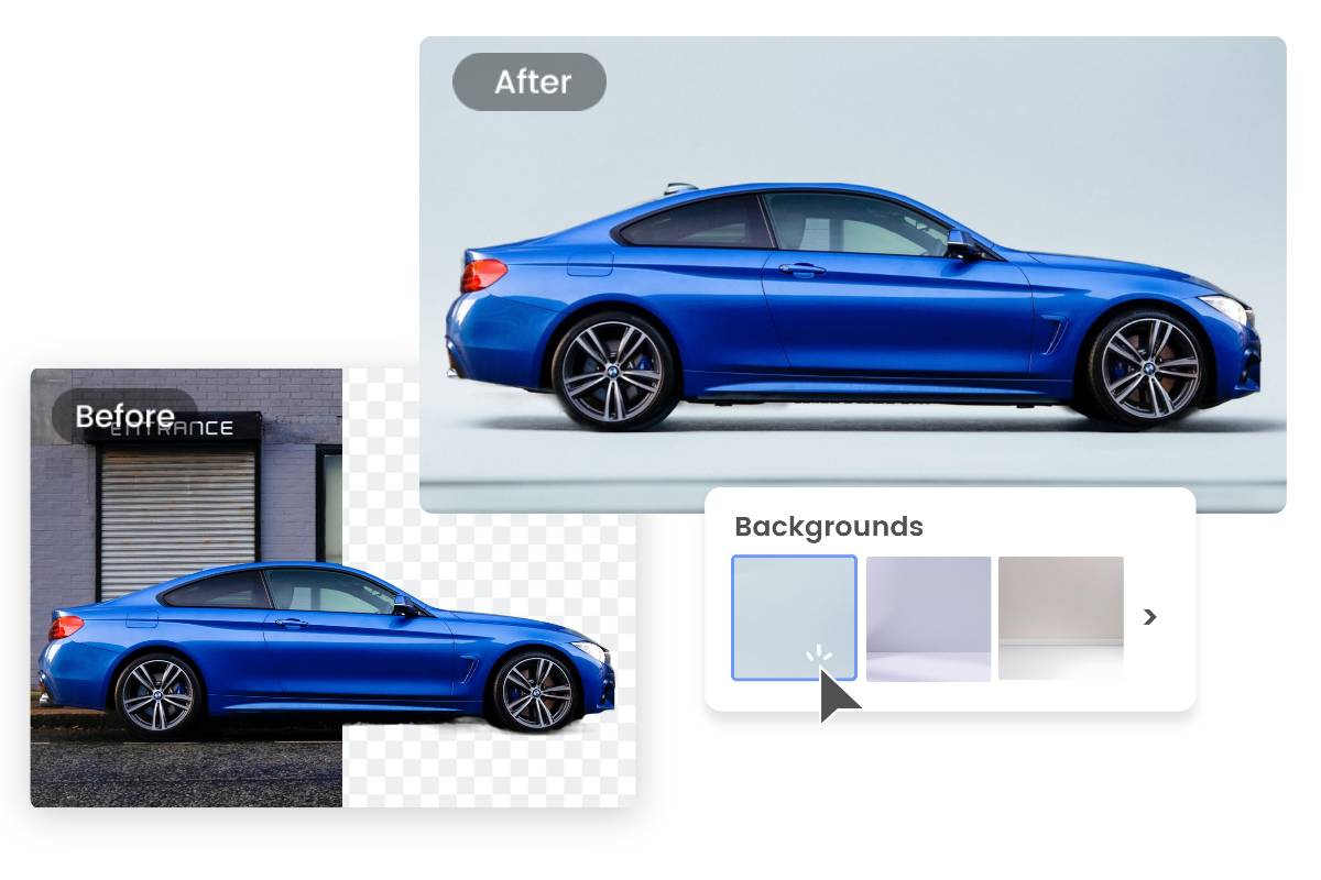 Entfernen oder ändern Sie den Hintergrund eines Autobildes mit dem Autofotoeditor von Fotor