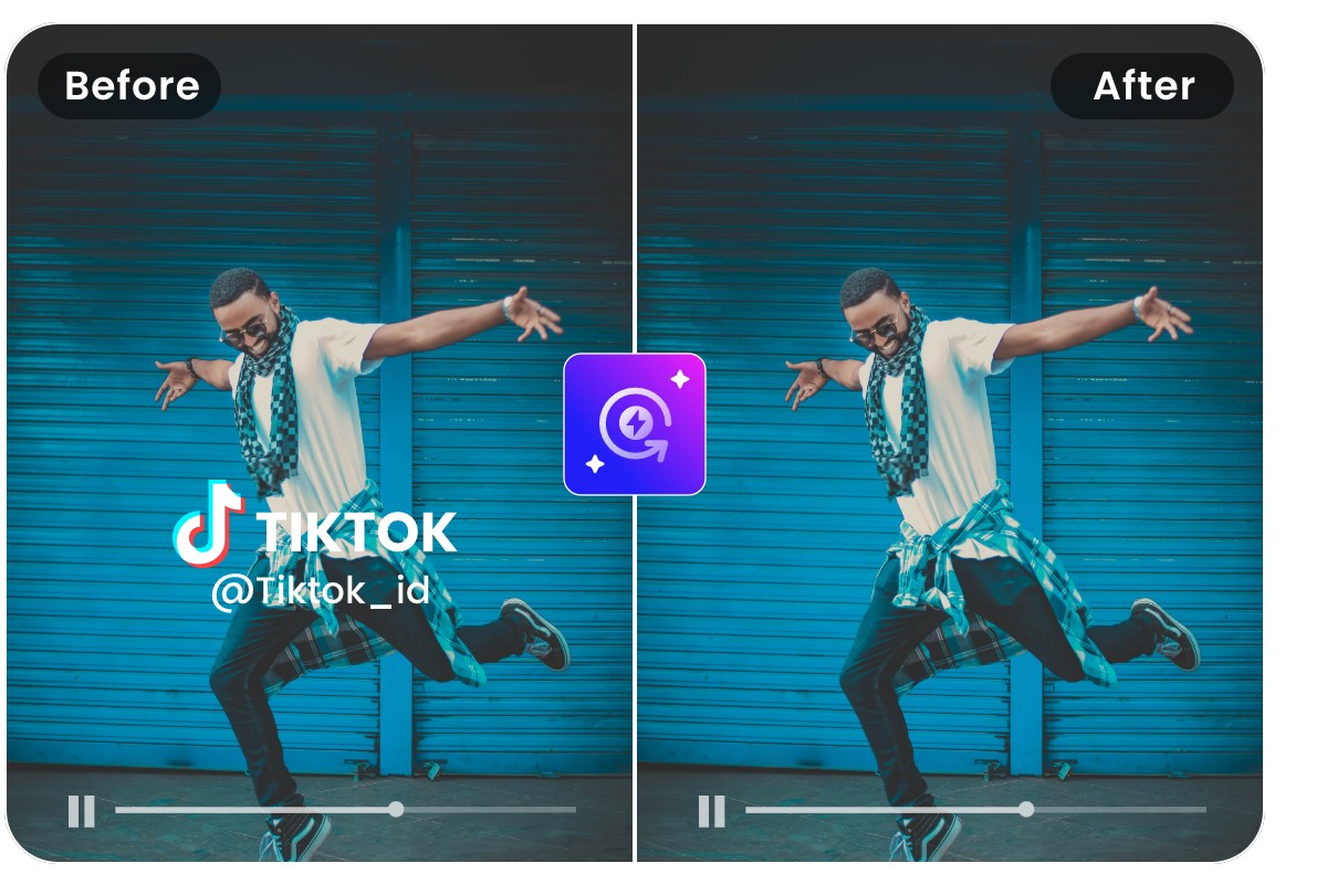 Remove the watermark from the dancing video