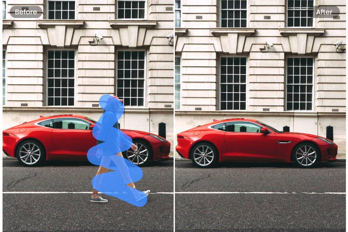 Entfernen Sie unerwünschte Personen und Objekte aus einem Autobild mit dem Autofotoeditor von Fotor