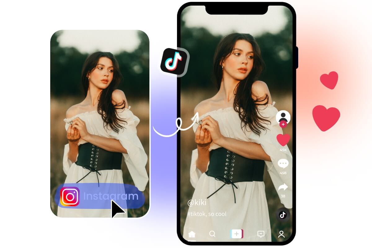 Videoyu diğer sosyal medya ağlarında yeniden kullanmak için Instagram'dan filigranı kaldırın