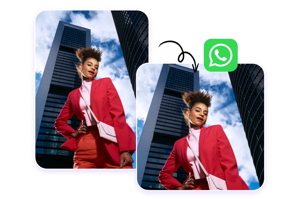 Resize Image for WhatsApp dp Without Cropping