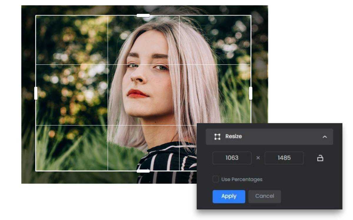 Ridimensionate facilmente una foto selfie con il ridimensionatore di foto Instagram di Fotor