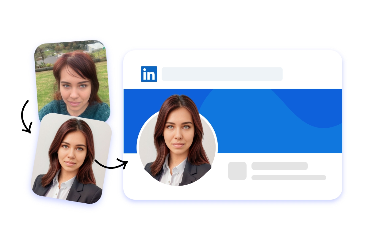 Transformez un selfie féminin en portrait professionnel pour votre profil Linkedin