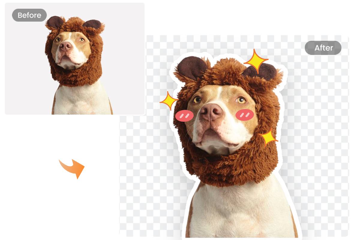 Turn photo to clipart using Fotor free online clipart maker