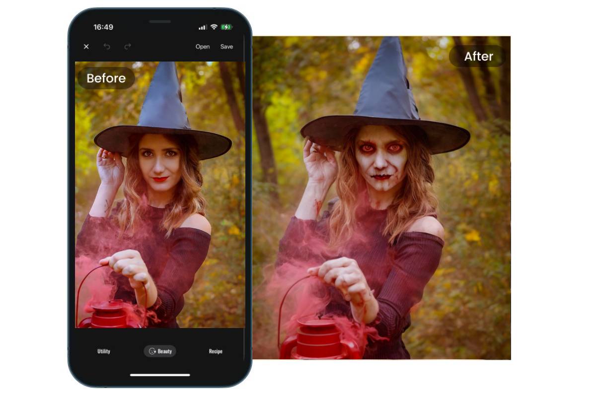 Use the Zombie filter on the app