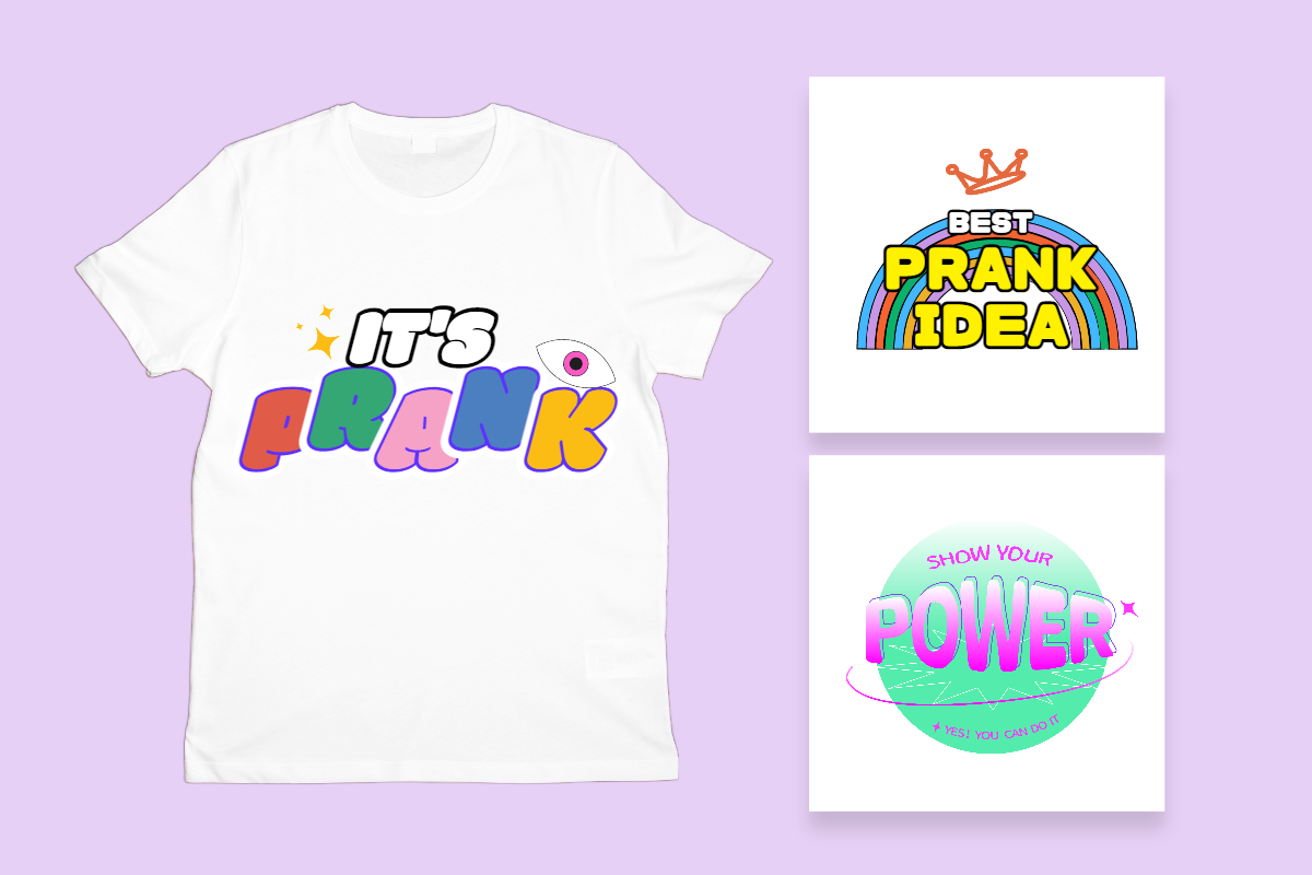 Varias plantillas de diseño de camisetas para ti