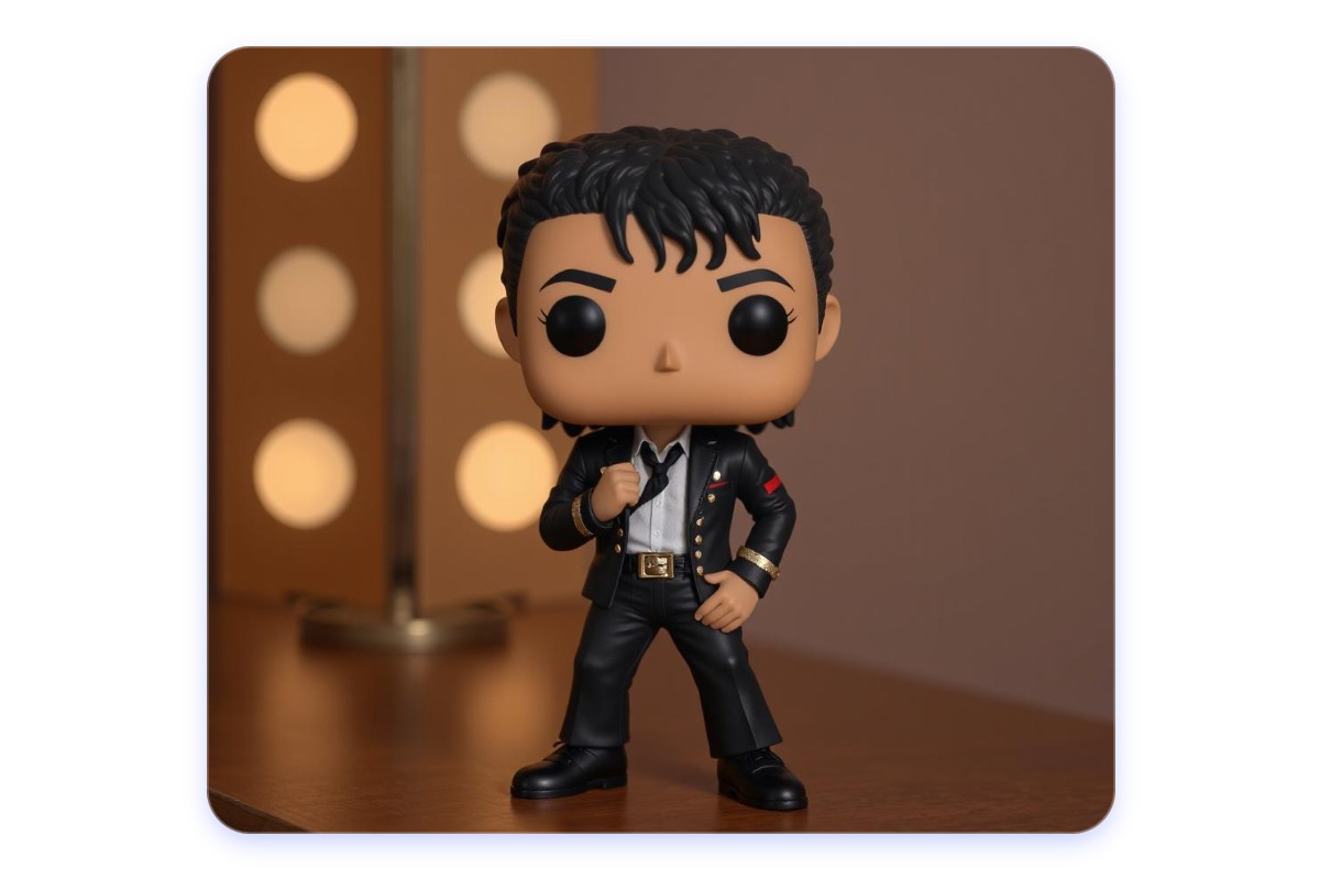 A Funko Pop of Michael Jackson
