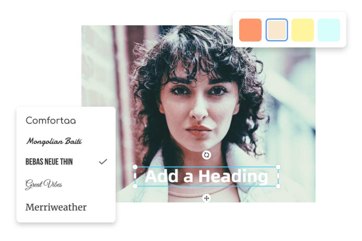 customize female image with fotor online editor