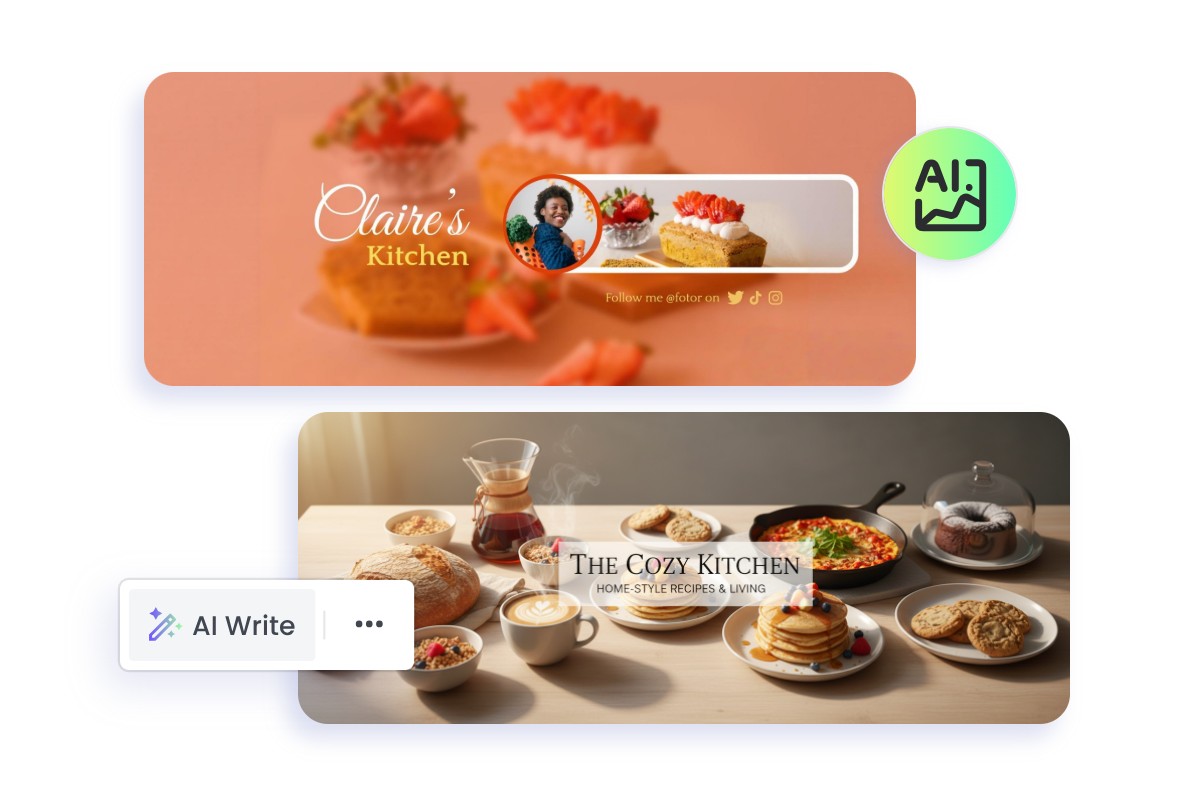 Ai assisted yt banner design and creation