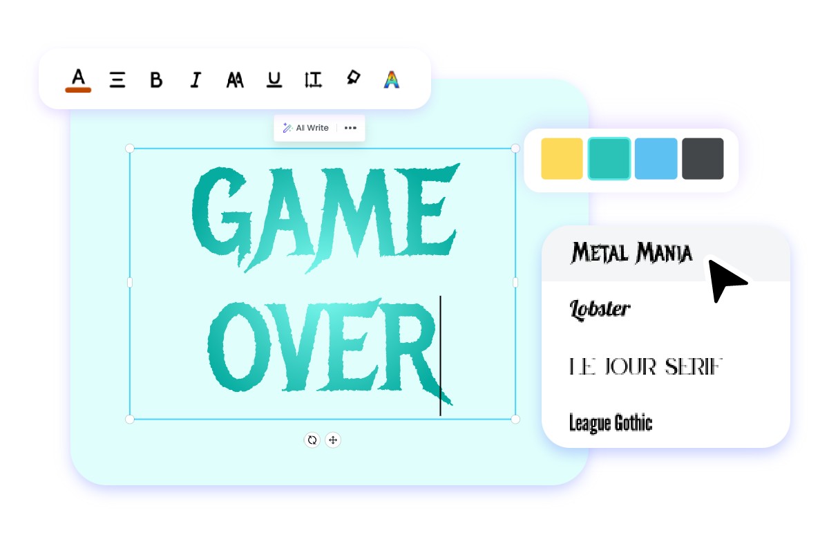 Ai font generator editing features